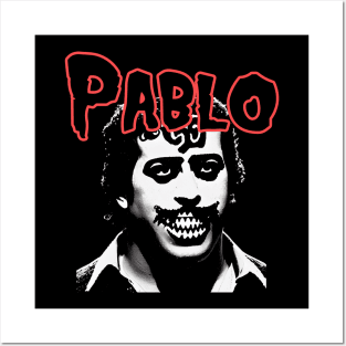 Pablo Escobar Horror Punk Band Aesthetic | Dark Rebellion Graphic Posters and Art